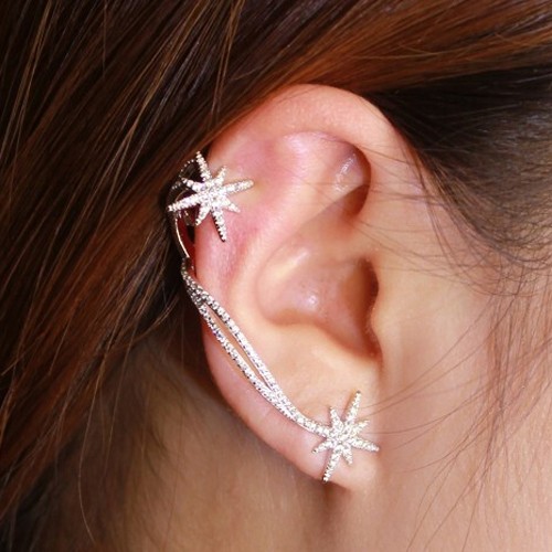 Star Climber Earring, Star Ear Wrap